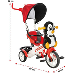 Tricicleta Pilsan Penguin cu maner si copertina