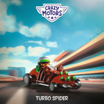 Masina de curse Turbo Spider, Colectia Crazy Motors, Djeco