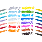 Carioci cu sclipici Rainbow Sparkle, set de 15 culori