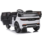 Masinuta electrica Chipolino SUV Land Rover Discovery cu scaun din piele si roti EVA white