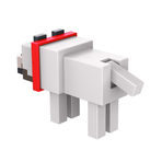 MINECRAFT CRAFT A BLOCK FIGURINA TAMED WOLF 8CM