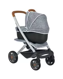 Carucior pentru papusi Smoby Quinny Combi 3 in 1 gri