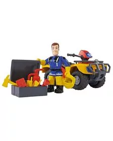 ATV Simba Fireman Sam, Sam Mercury Quad cu figurina Sam si accesorii