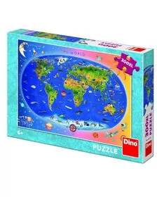 Puzzle XL - Harta Lumii (300 piese)