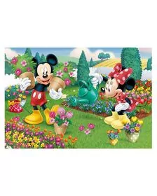 Puzzle 2 in 1 - Minnie la treaba (77 piese)