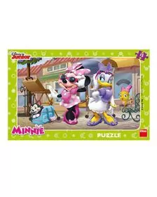 Puzzle - Minnie si Daisy la plimbare (15 piese)