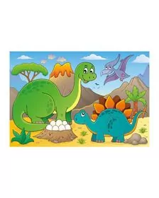 Puzzle - Dinozauri prietenosi (48 piese)