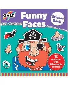 Carte cu abtibilduri Funny Faces