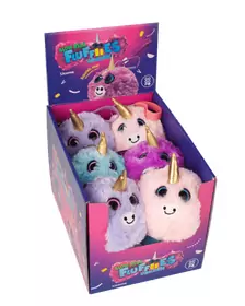 Jucarie Squishy pufoasa din plus - Unicorn Neon