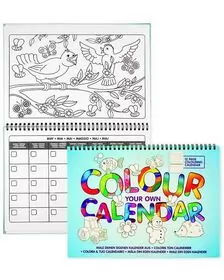 Carte de colorat - Calendarul meu