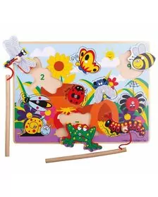 Joc de pescuit magnetic -  Prietenii din gradina