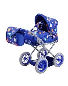 Carucior 2 in 1 pentru papusi Ruby Blue Splash