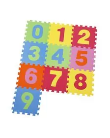 Covor puzzle din spuma Numbers 10 piese