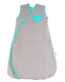 Sac de dormit multifunctional Grey Turquoise Elephant Travel 0-3 luni 2.5 Tog