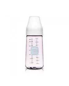 Biberon anticolici premium cu tetina L, bleu (260 ml)