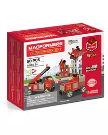 Set magnetic Magformers, Uimitorul set cu vehicule de interventie