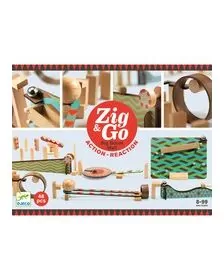 Zig & Go Djeco, set de constructie trasee, 48 piese