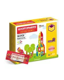 Set magnetic de construit- Set de baza Magformers, 30 piese