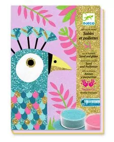 Atelier creativ cu nisip si sclipici, Pasari