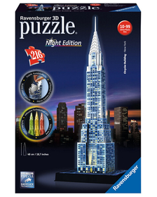 PUZZLE 3D CLADIREA CHRYSLER, EDITIE LUMINOASA, 216 PIESE