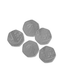 Set de monede de jucarie (50 penny)