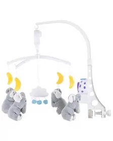 Carusel muzical pentru patut Chipolino Little Elephants
