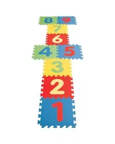 Covor puzzle cu cifre pentru copii Pilsan Educational Polyethylene Play Mat