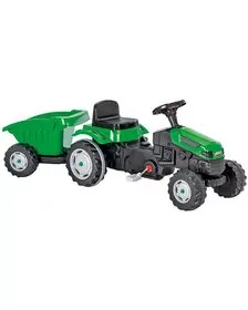 Tractor cu pedale si remorca Pilsan Active with Trailer 07-316 green