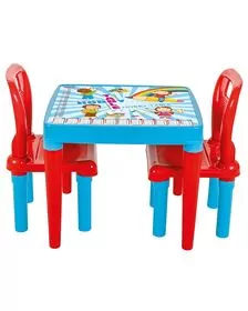 Set Masuta cu 2 scaune pentru copii Pilsan Hobby Study Table blue