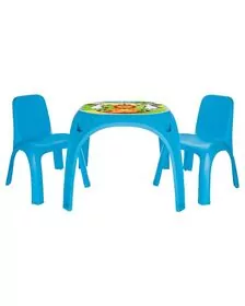 Set Masuta cu 2 scaune pentru copii Pilsan King Table blue