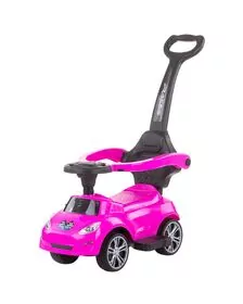 Masinuta de impins Chipolino Turbo pink cu maner