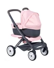 Carucior pentru papusi Smoby Quinny Combi 3 in 1 pink
