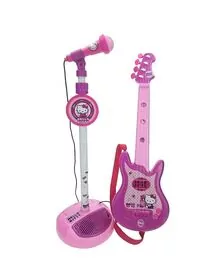 Set chitara si microfon Hello Kitty