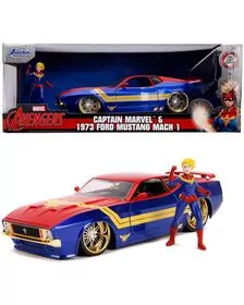 MASINUTA METALICA CAPTAIN MARVEL 1973 FORD MUSTANG MACH 1 SCARA 1 LA 24