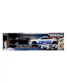 SET MASINUTE FAST AND FURIOUS RC TOYOTA SUPRA&DODGE CHARGER SRT SCARA 1:16