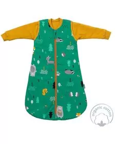 Sac de dormit cu maneca lunga detasabila Woodland Animals 70 cm 2.5 Tog