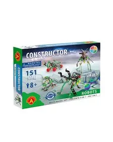 Set constructie 151 piese metalice Constructor Roboti 4in1, Alexander