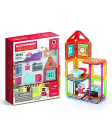 Set de construit Magformers- Bucatarie, 33 piese