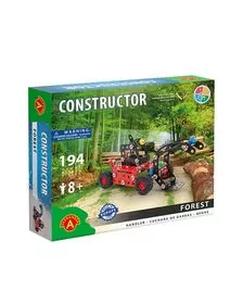 Set constructie 194 piese metalice Constructor Forest Utilaj incarcare busteni, Alexander