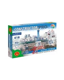 Set constructie 618 piese metalice Constructor PRO Turnul Eiffel 5in1, Alexander