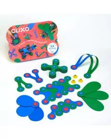 Set Clixo de construit cu magnet, Itsy pack Blue-Green 30