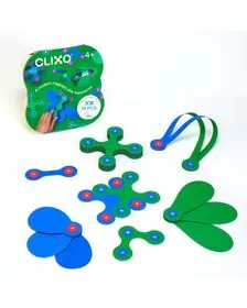 Set Clixo de construit cu magnet, Itsy pack Blue-Green 18