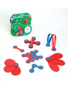 Set Clixo de construit cu magnet, Itsy pack Flamingo-Turquoise 18