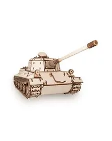 Set constructie cu mecanism Puzzle 3D TANK LOWE din lemn cu adeziv 679 piese @ EWA
