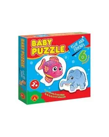 Puzzle educativ mega Box, Ellie si prietenii, 6 imagini, +2 ani, Alexander Games