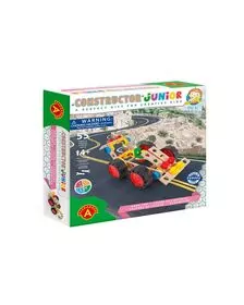Set constructie 55 piese din lemn Constructor Junior- Masina, Alexander