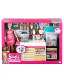 BARBIE  SET CAFENEA CU 20 DE ACCESORII