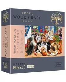 PUZZLE TREFL DIN LEMN 1000 PIESE ECHIPA DE CATEI