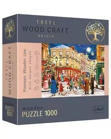 PUZZLE TREFL DIN LEMN 1000 PIESE STRADA PREGATITA DE CRACIUN