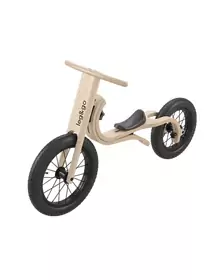 Bicicleta de balans fara pedale 3 in 1 pentru copii, lemn natur, leg&go